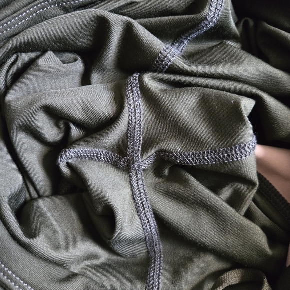 Notes Du Nord Regina High Waist Dark Olive Leggings Small - Picture 11 of 11